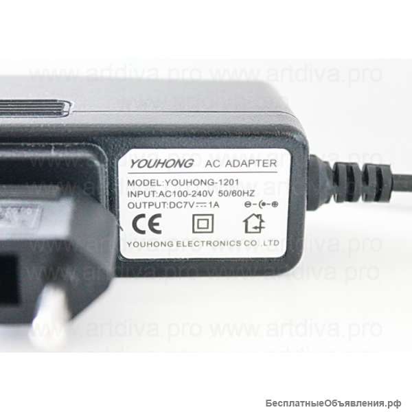 Адаптер блок питания 7V, 6V.4.2V к машинке для татуажа.