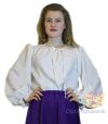 Блуза для русского костюма из белой ткани
