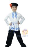 Русский народный костюм для мальчика в стиле "Гжель"