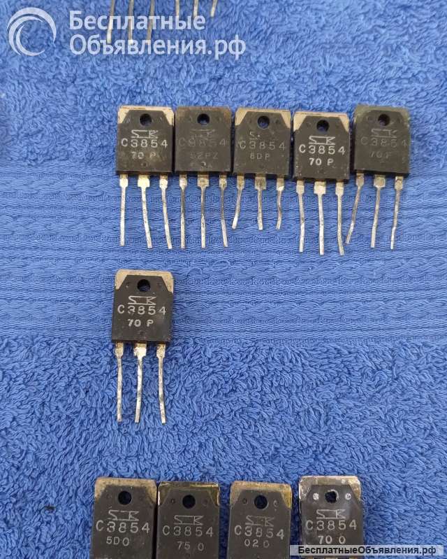 2SC3854 (C3854), SANKEN, JAPAN, NPN, 80W, 120V, 8A, 20MHz оригинальные ДЕМОНТАЖ