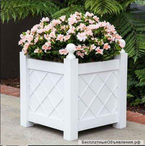 Деревянное кашпо на заказ