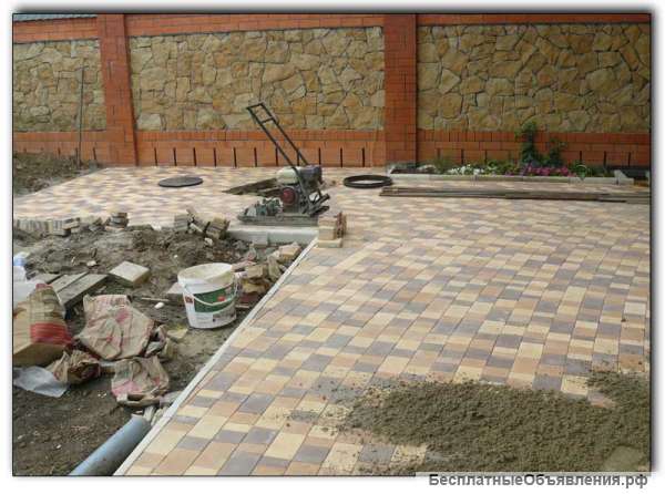 Укладка тротуарной плитки