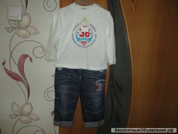 Костюм тройка новый размер на 2 - 4 года