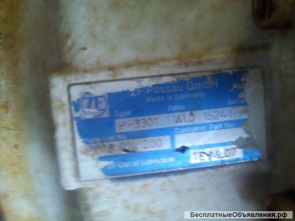 Редуктор ZF P3301 автобетоносмесителя, миксера
