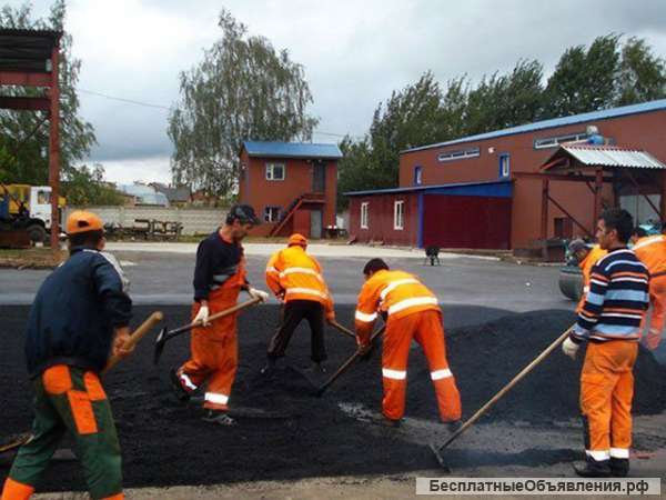 Асфальтирование, укладка асфальта