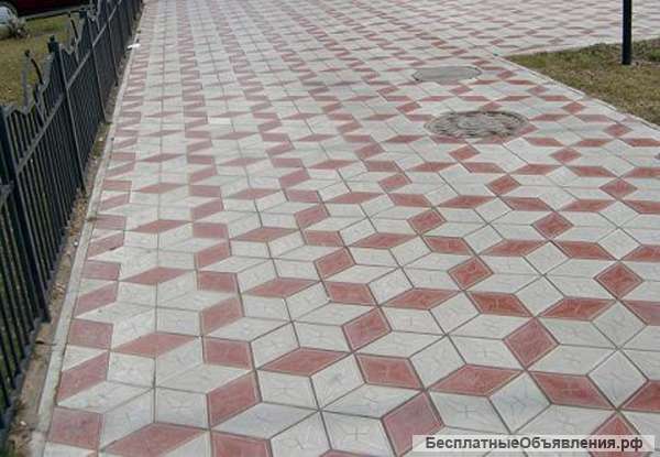 Плитка напольная тротуарная