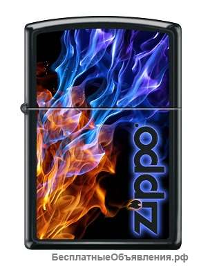Зажигалка Zippo 4809 Blue Red Fire
