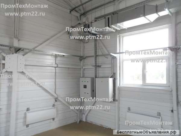 Монтаж инженерных сетей, монтаж систем вентиляции, отопления, электромонтаж