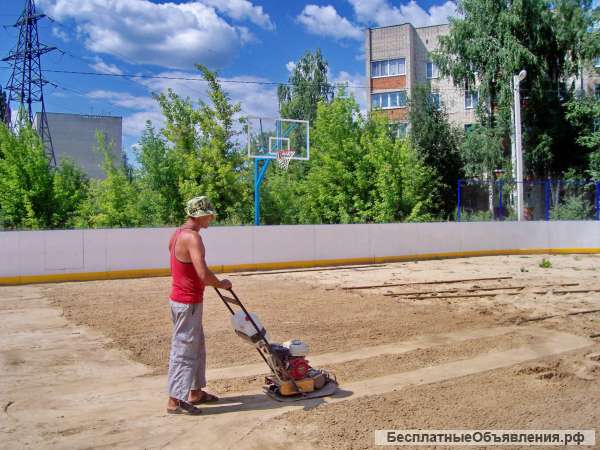 Ремонт спортивных детских площадок хоккейных коробок