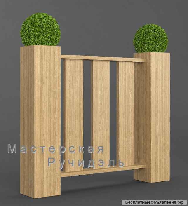 Декоративное ограждение и перегородки для кафе