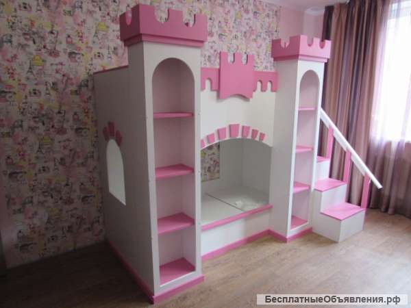 Кровать 2-х ярусная "Замок для принцессы"