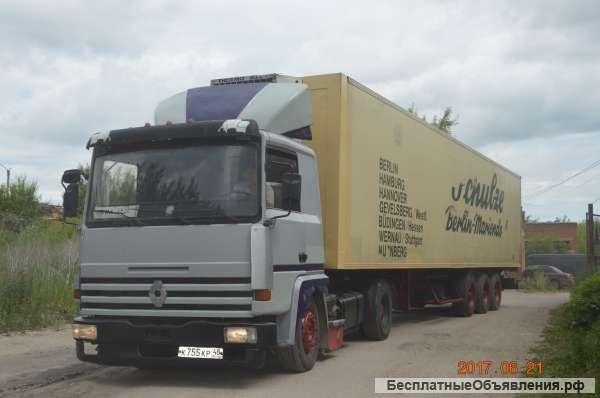 Рено-Мажор с полуприцепом холодильником