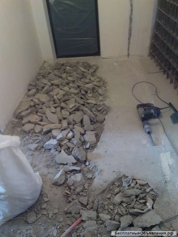 Демонтаж стяжки