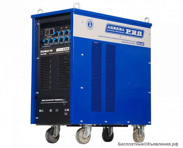 Индустриальный аппарат аргонодуговой сварки AuroraPRO IRONMAN 500 AC/DC PULSE (TIG+MMA)