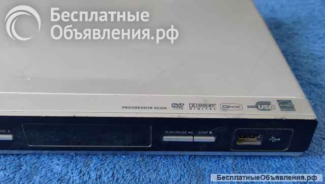 PHILIPS DVP3252/51 (DVD CD PLAYER) SILVER с профилактикой CD + DVD