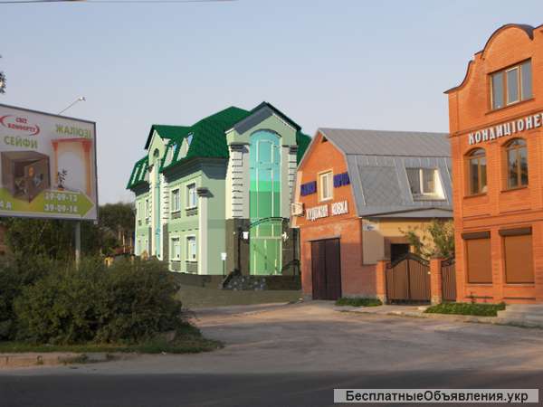 Дом 3-х эт. 600 кв.м. Без внутренних работ. Центр.