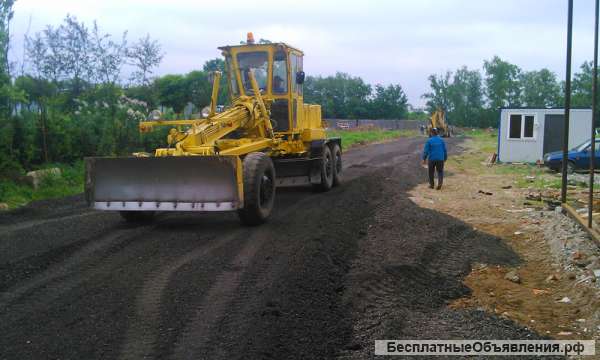 Дорога из асфальтовой крошки с пропиткой битумом