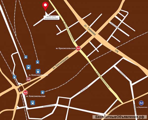 Сдается офис в БЦ Красносельский 41 кв.м.