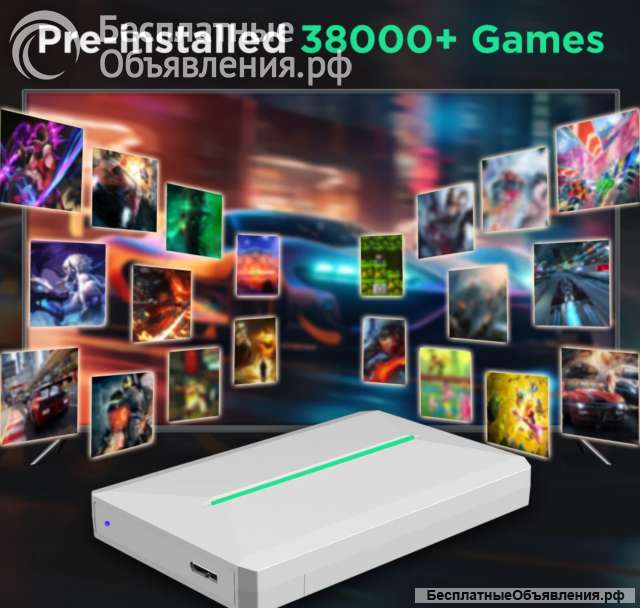 JMachen Hyper Base PR1Tb (1000Gb) RUS игровой HDD (54 игры класса AAA + 38 267 ретро-игр)