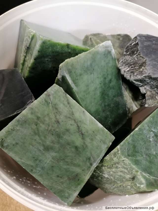 Камни для бани (нефрит колото-пиленый)