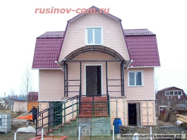 Монтаж сайдинга, софитов. Облицовка фасада.