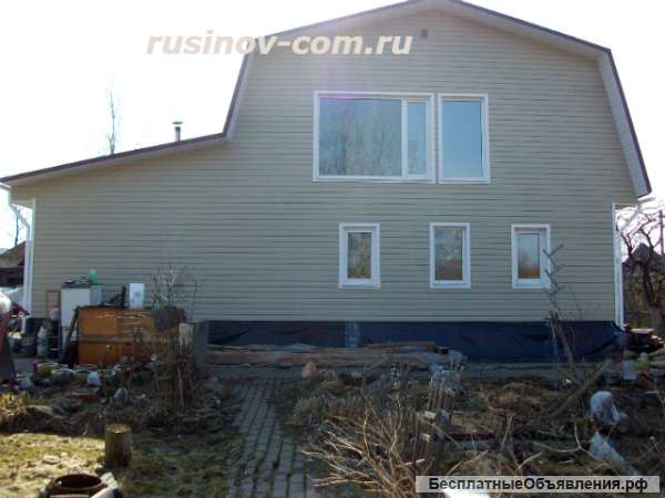 Монтаж сайдинга, софитов. Облицовка фасада.