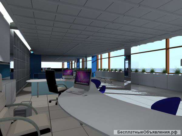 Офис + склад, с ремонтом и мебелью