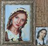 Свадебный портрет молодых, портрет, картина на заказ по фото