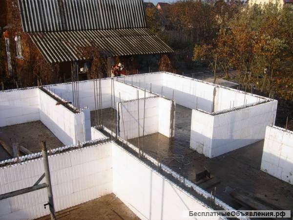 Реализация несъемной опалубки из пенополистирола