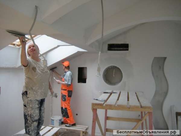 Штукатурные, малярные, отделочные работы