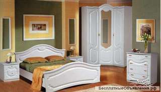 Белая спальня Орхидея Мебель-Неман
