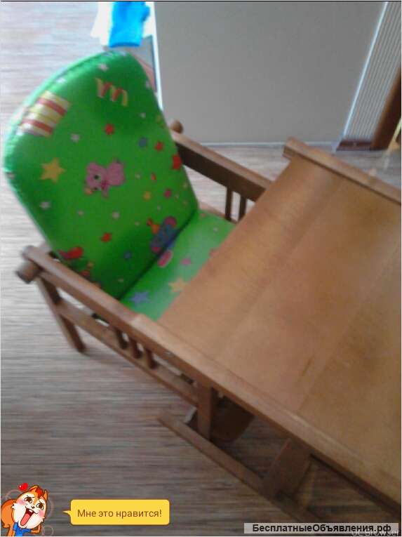 Детский деревянный стул -стол трансформер