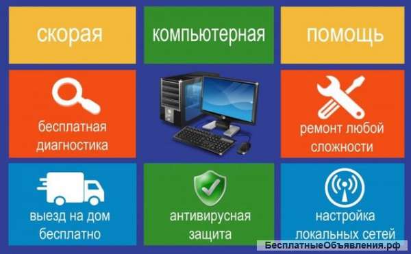 Компьютерный мастер, выезд бесплатный