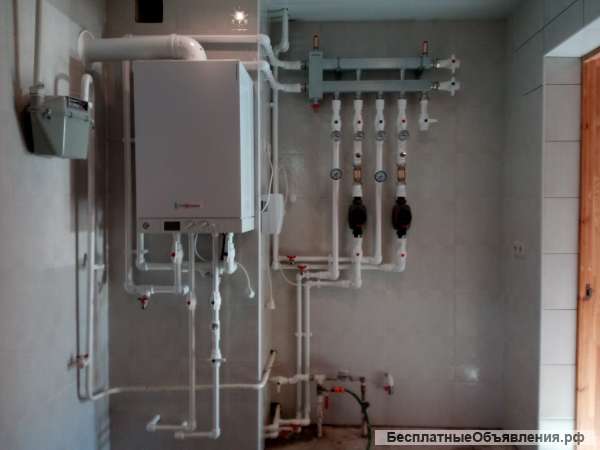 Монтаж отопления, водоснабжения, тёплый пол