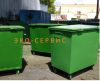 Уличные мусорные контейнера объемом 0.8М3 с крышкой и колесами ф160мм