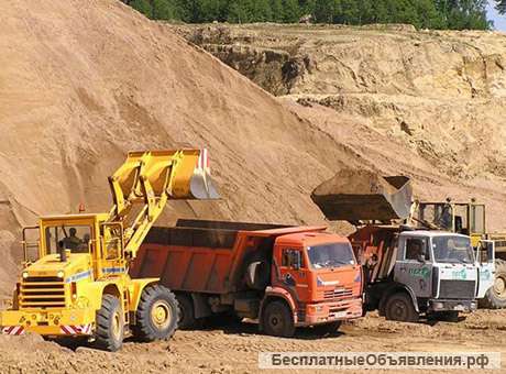 Доставка песка и щебня от производителя