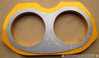 Шиберные плиты и кольца для бетононасосов