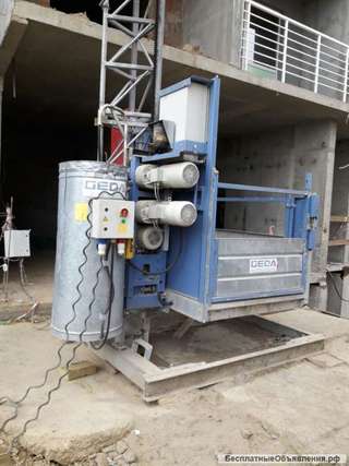 Аренда грузовых мачтовых строительных подъемников Geda