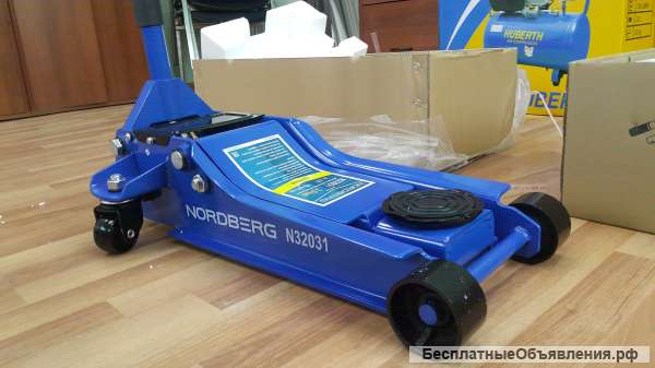 Домкрат подкатной, низкий 3 тн nordberg N32031