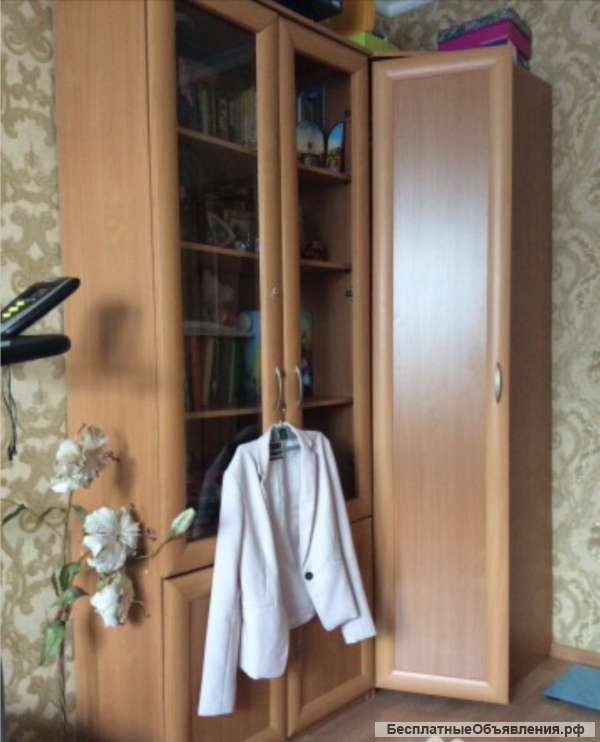 Шкафы угловой платяной и книжный