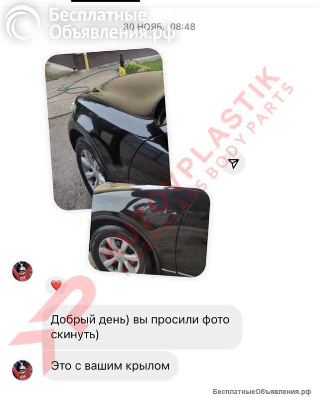 Крыло инфинити фх 35 стеклопластик