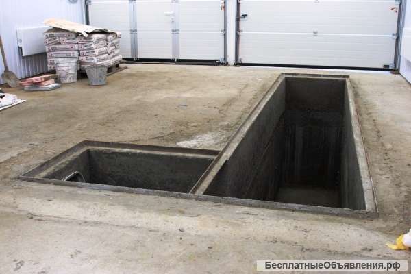 Ремонт гаража. Ремонт кровли гаража. Смотровая яма. Отделка гаража