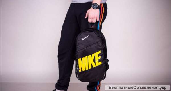 Рюкзак Nike черно желтый