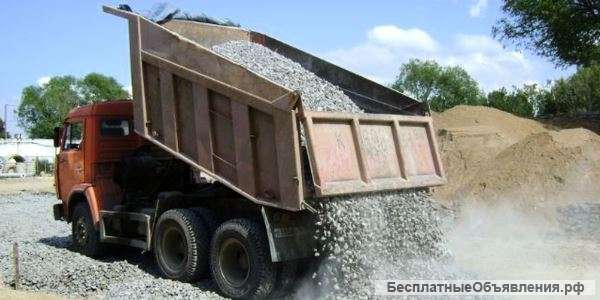 Доставка - щебень, песок, чернозем