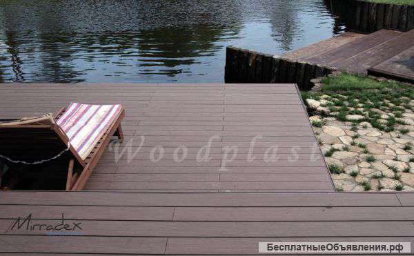 Композитное напольное покрытие, террасная доска ДПК