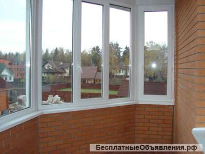 ОСТЕКЛЕНИЕ ЛОДЖИЙ, балконов. Отделка, утепление внутри.
