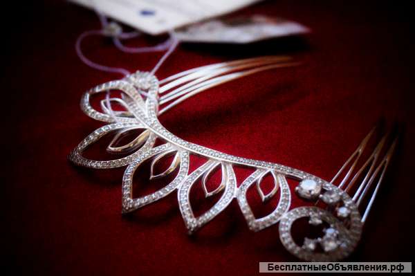 Серебряная заколка (гребень)