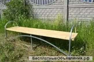 Лавочка со спинкой и без