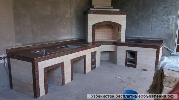 Облицовка мрамором, гранитом