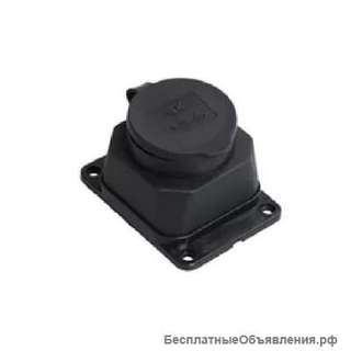 РБ13-1-0м Розетка с защитной крышкой настенная ОМЕГА IP44 ИЭК